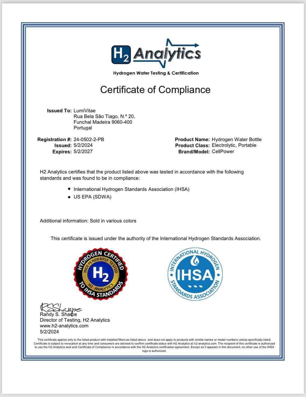 IHSA Certification